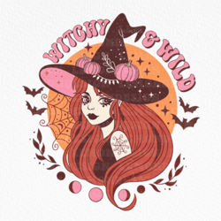 halloween witchy & wild png sublimation