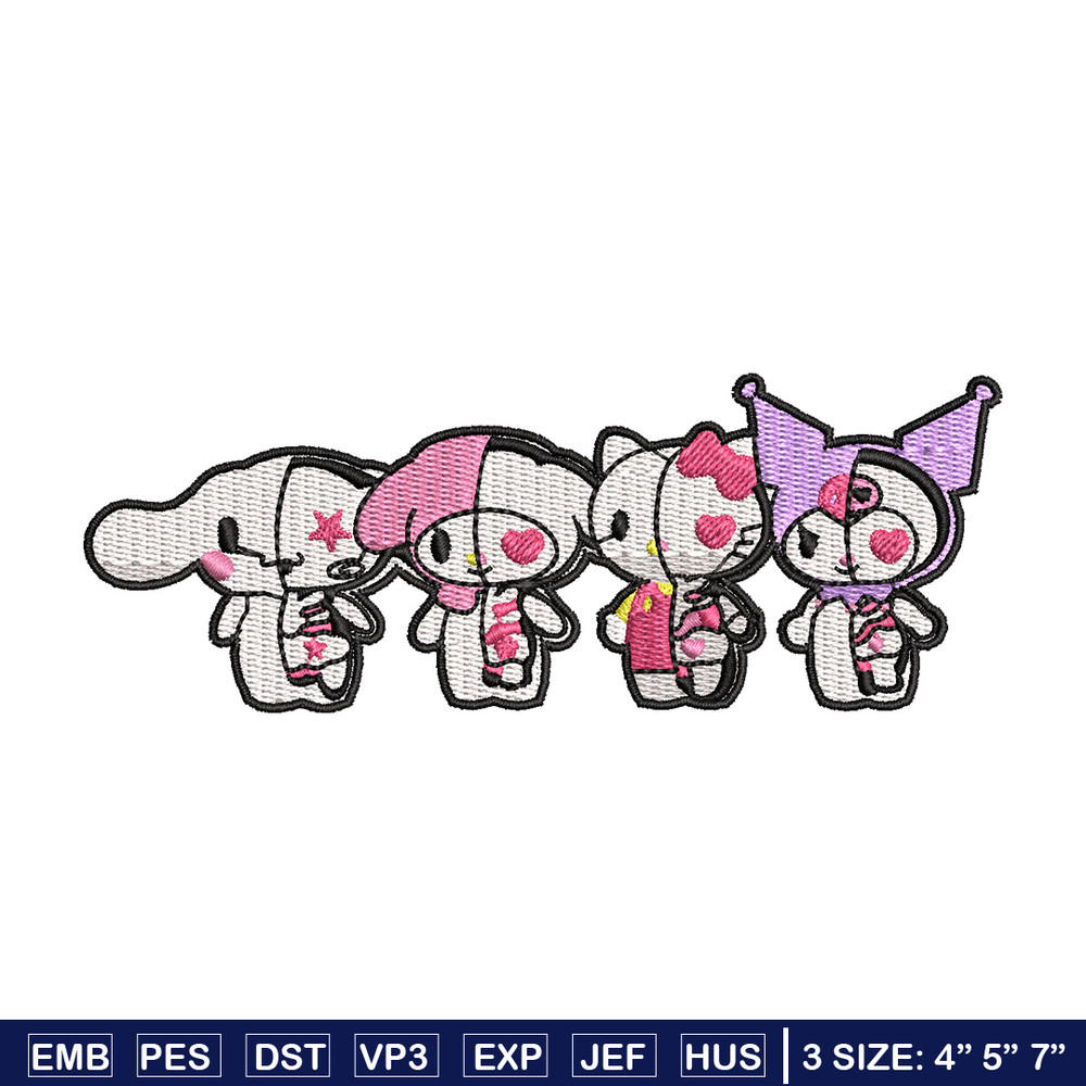 Kuromi chibi cute embroidery design, Kuromi embroidery, Anime design, Embroidery shirt,Embroidery file,Digital download.jpg
