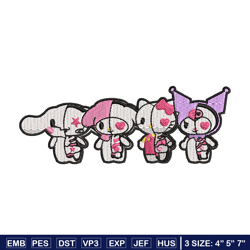 kuromi chibi cute embroidery design, kuromi embroidery, anime design, embroidery shirt,embroidery file,digital download