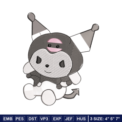 kuromi embroidery design, kuromi embroidery, embroidery file, embroidery shirt, emb design, digital download