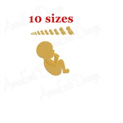 Newborn Embroidery Design. Baby Embroidery Design. Child Machine Embroidery Design. Mini Baby Embroidery Design. Filled