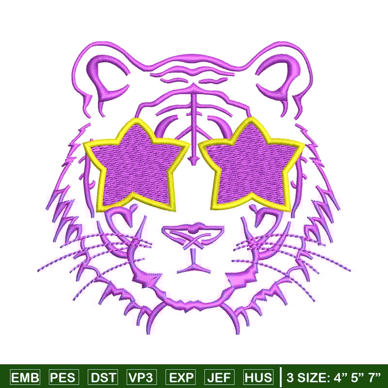 Lion face star embroidery design, Lion embroidery, Embroidery file, Embroidery shirt, Emb design, Digital download.jpg
