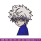 Killua embroidery design, hunter x hunter embroidery, anime design, embroidery file, anime shirt, Digital download.jpg