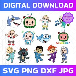 cartoon characters mega bundle svg png dxf, mega bundle cocomelon svg eps png, cocomelon bundle svg, bundle cartoon svg