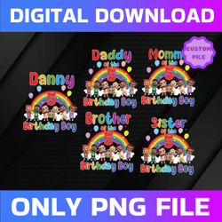 cocomelon personalized name and ages birthday png, cocomelon brithday balloon raninbow png,cocomelon family birthday png