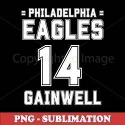 philadelphia eagles #14 gainwell football jersey