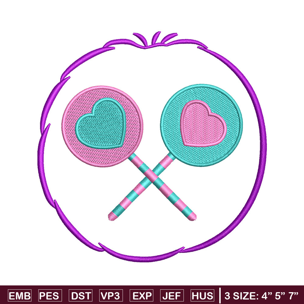 Lollipop circle embroidery design, Lollipop embroidery, Embroidery file, Embroidery shirt, Emb design, Digital download.jpg