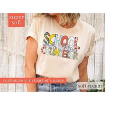 school counselor shirt, custom counselor t-shirt, counselor gift, guidance counselor shirt, back to school, therapist sh