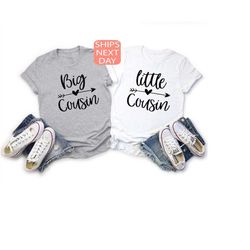 big cousin shirt, little cousin shirt, cousin shirt, cousin gift, ,cousin shirts, cousin crew shirt, gift for cousin, fa