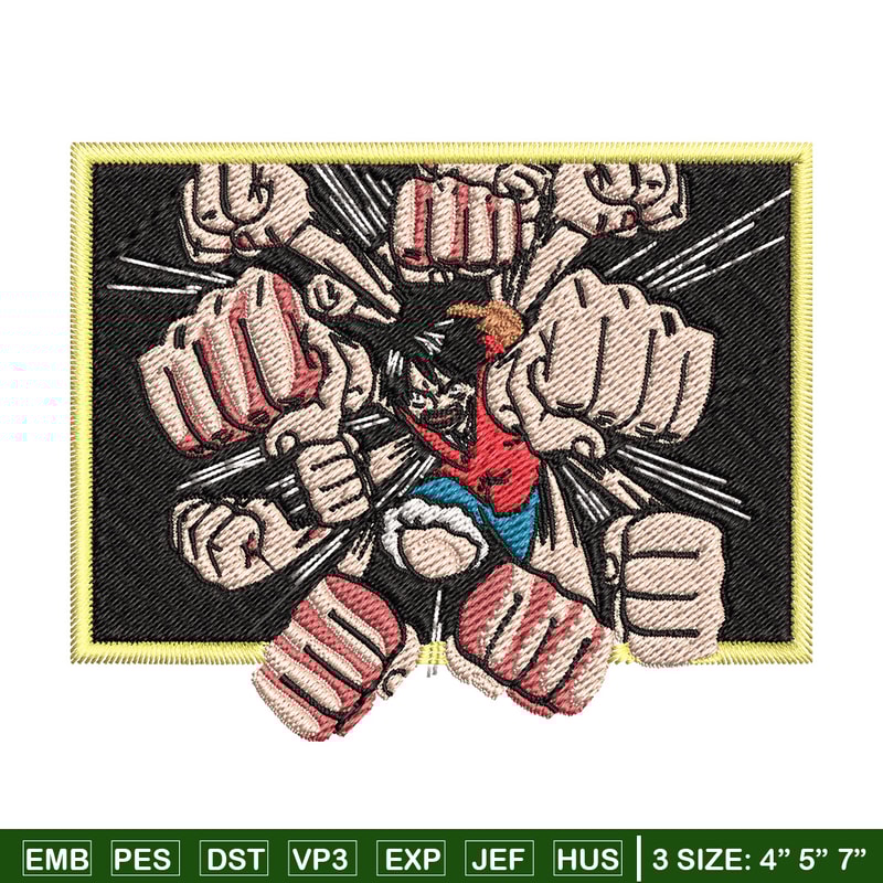 Luffy embroidery design, One piece embroidery, Anime design, Embroidery file, Embroidery shirt, Digital download (12).jpg