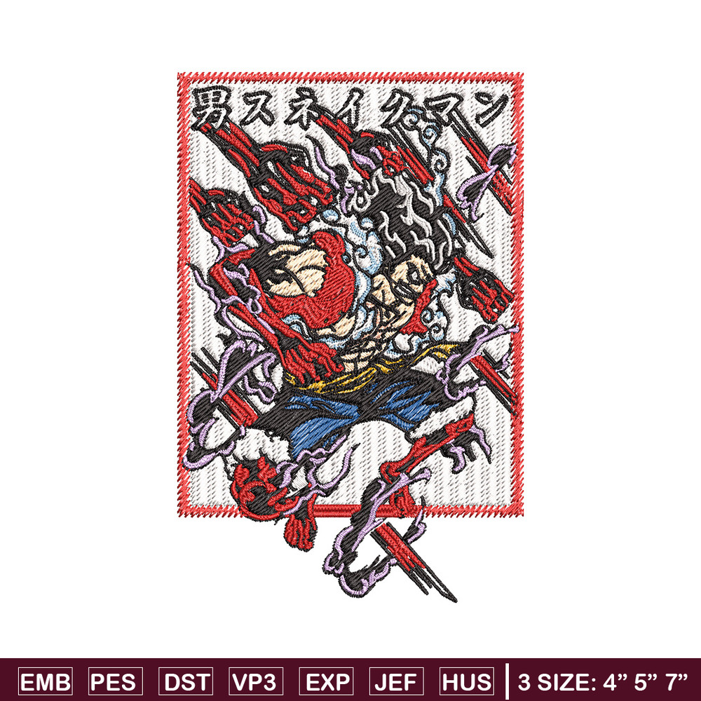 Luffy embroidery design, One piece embroidery, Anime design, Embroidery file, Embroidery shirt, Digital download (13).jpg