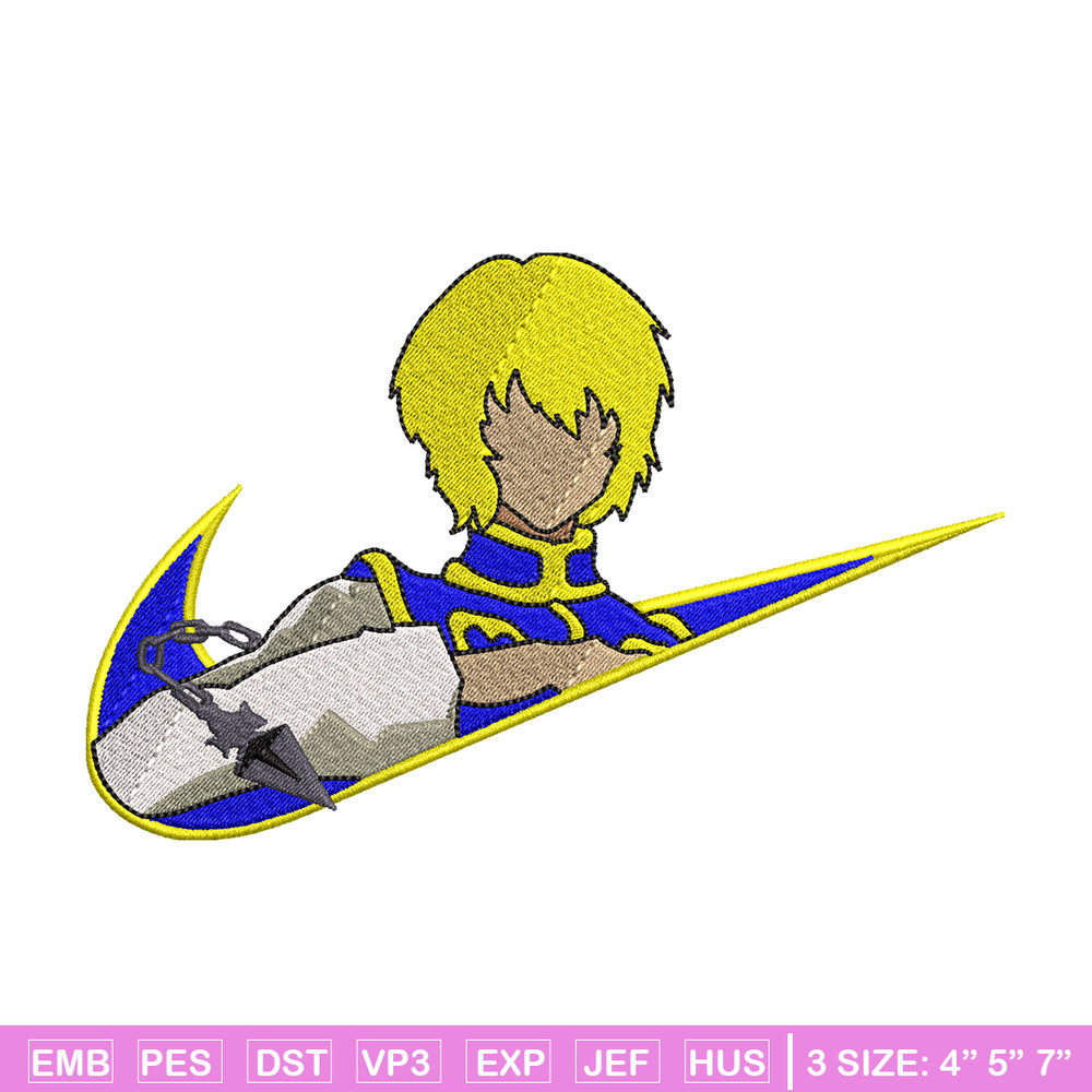 Kurapika Nike embroidery design, Hunter x hunter embroidery, Nike design, anime design, anime shirt, Digital download.jpg