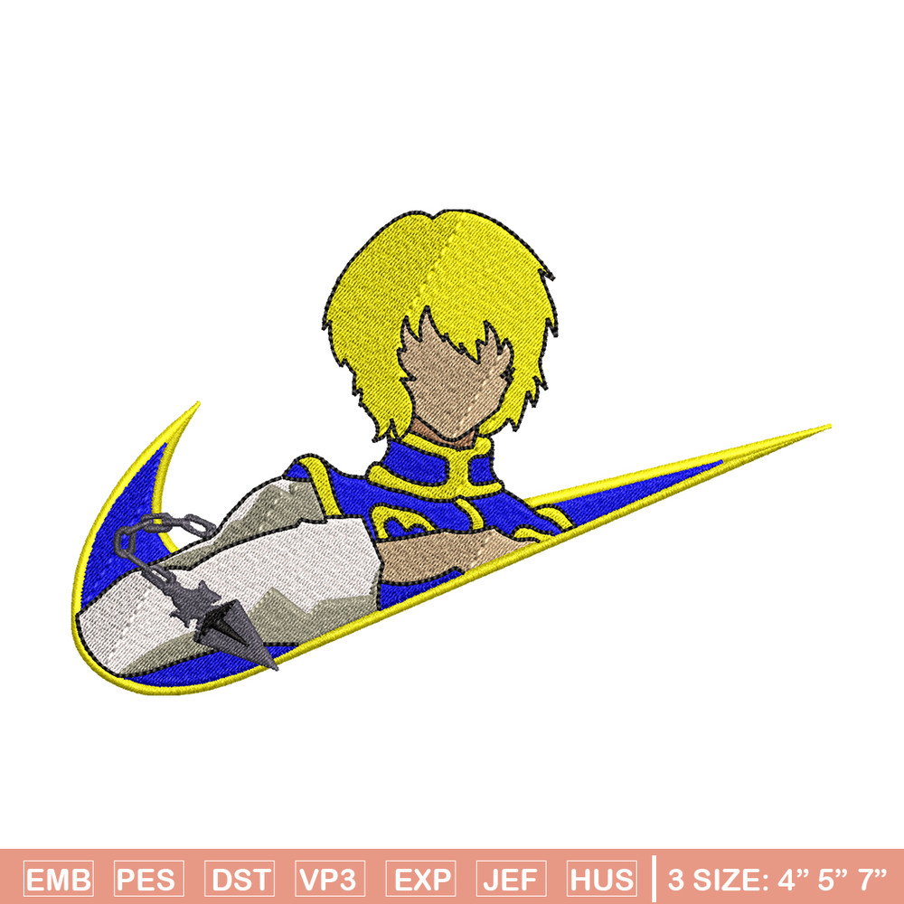 Kurapika Nike embroidery design, Hunter x hunter embroidery, Nike design, anime design, anime shirt, Digital download.jpg