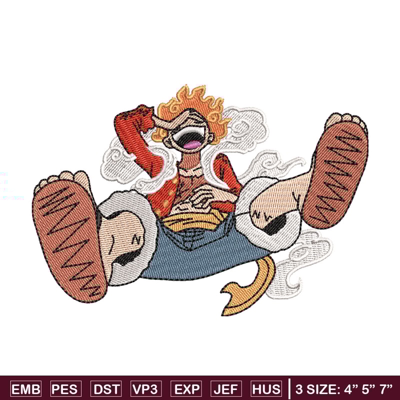 Luffy g5 laugh embroidery design, One piece embroidery,Anime design, Embroidery shirt, Embroidery file, Digital download.jpg