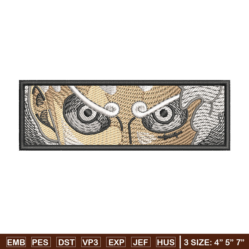 Luffy g5 eyes embroidery design, One piece embroidery, Anime design, Embroidery shirt, Embroidery file, Digital download.jpg