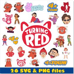 turning red svg cat turning red png, turning red vector disney svg turning red clipart, turning red logo png vector svg