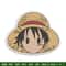 Luffy logo embroidery design, One piece embroidery, Anime design, Embroidery file, Embroidery shirt, Digital download.jpg
