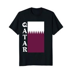 Qatar Pride Sideways Flag T-Shirt