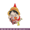 Luffy eating meat embroidery design, One Piece embroidery, logo design, Embroidery shirt, anime shirt, Instant download.jpg