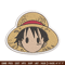 Luffy logo embroidery design, One piece embroidery, Anime design, Embroidery file, Embroidery shirt, Digital download.jpg