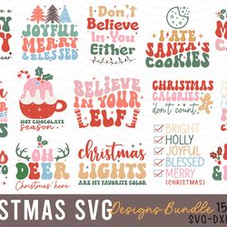 funny christmas svg design bundle, christmas t shirt design, retro christmas quotes svg bundle