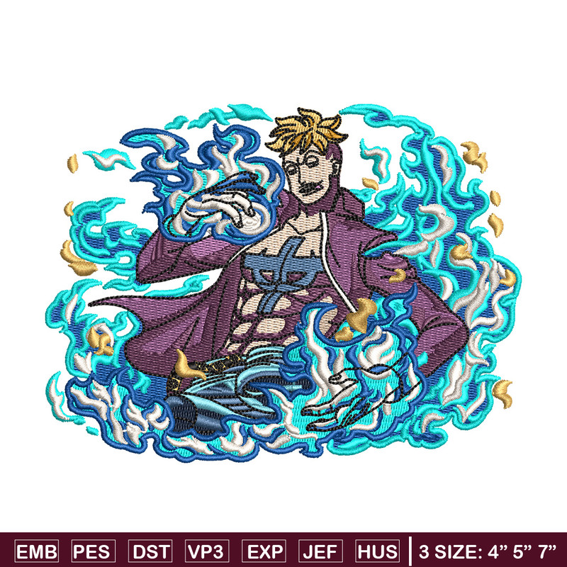 Marco embroidery design, One piece embroidery, Anime design, Embroidery shirt, Embroidery file, Digital download.jpg