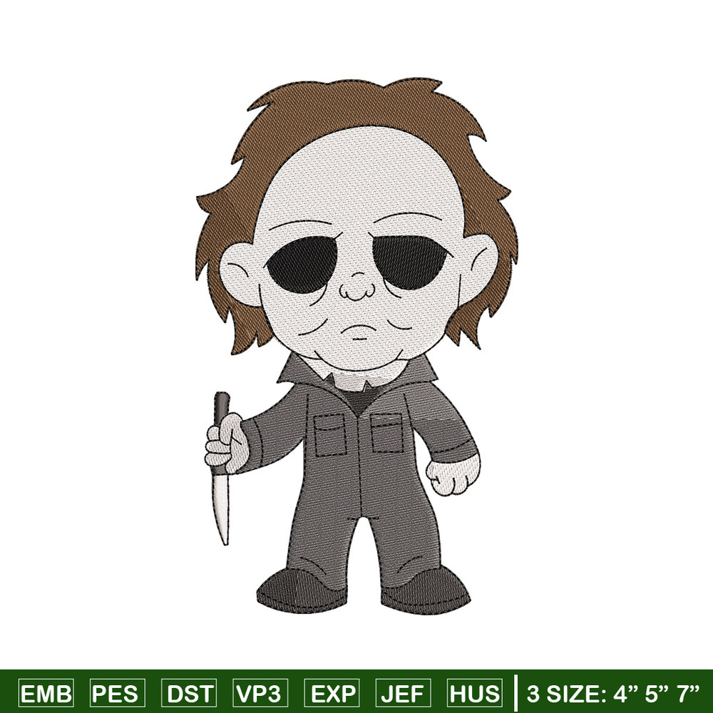 Michael Myers embroidery design, Horror embroidery, Embroidery file,Embroidery shirt, Emb design, Digital download.jpg
