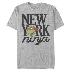 Raphael New York Ninja &8211 Teenage Mutant Ninja Turtles  Heather Grey T-Shirt