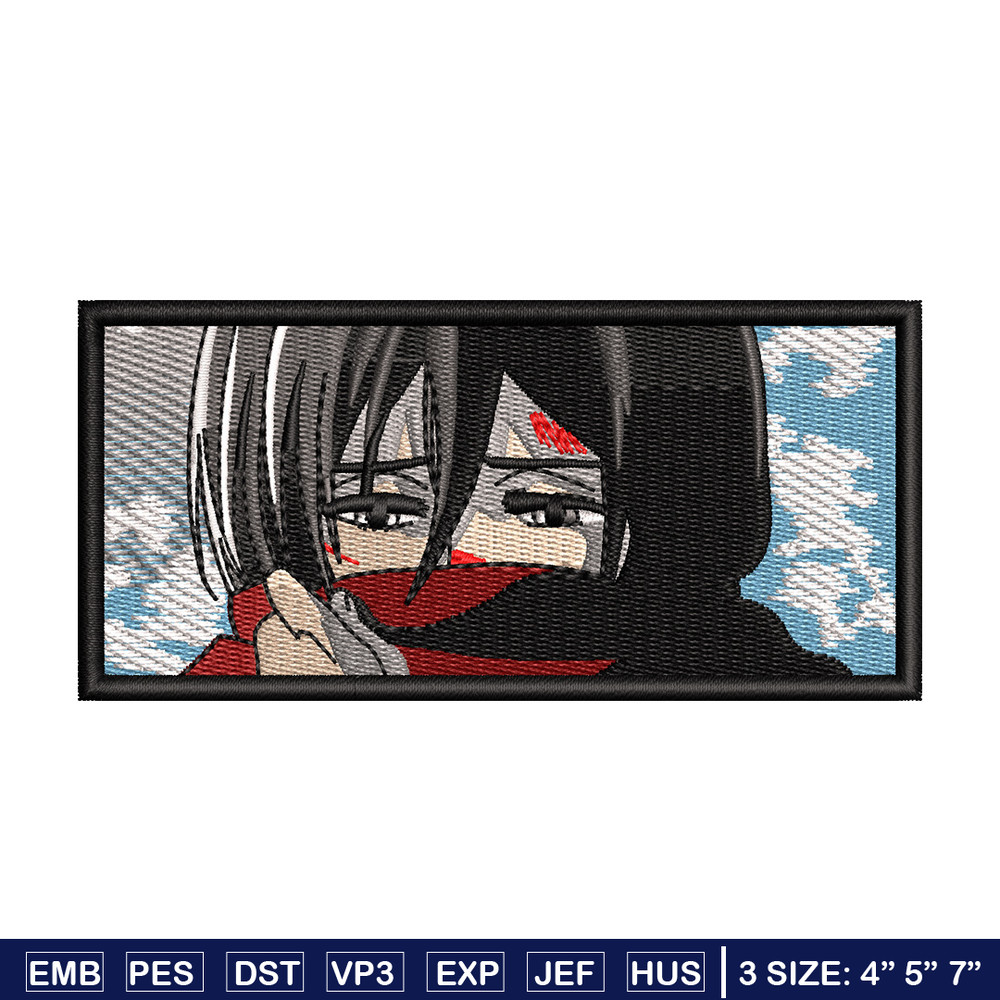Mikasa eyes embroidery design, Aot embroidery, Anime design, Embroidery shirt, Embroidery file, Digital download.jpg