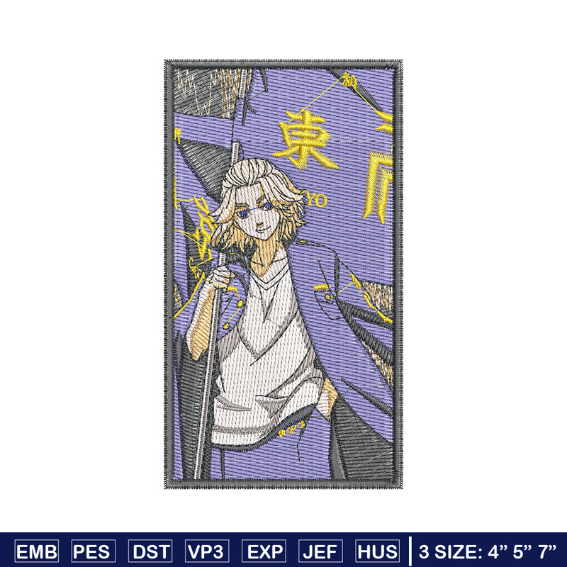 Mikey poster embroidery design, Mikey embroidery, Anime design, Embroidery file, Embroidery shirt, Digital download.jpg