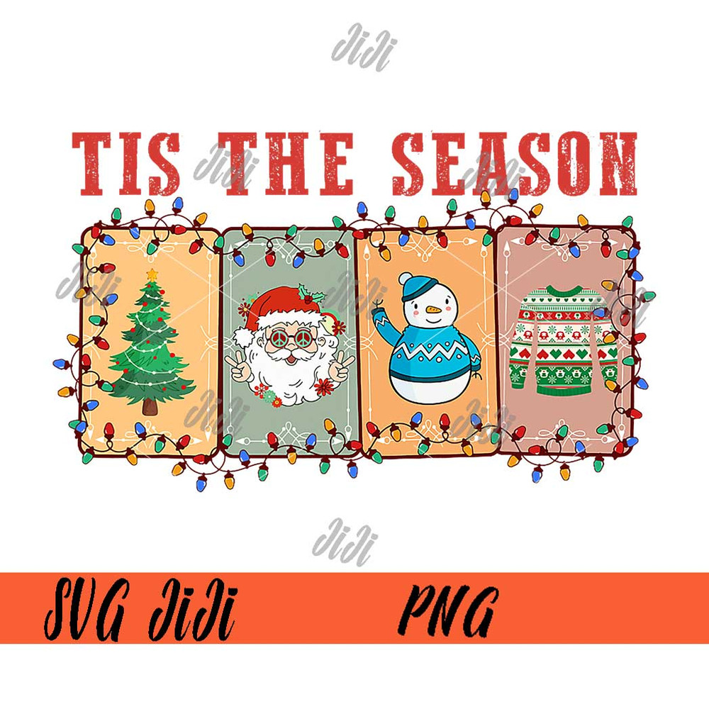 Tis-The-Season-PNG,-Christmas-Tarot-Card-Santa-Claus-And-Snowman-PNG-Merry-Christmas-PNG.jpg
