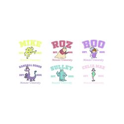 retro monsters svg, family vacation svg, monsters company svg, magical kingdom svg, monster shirt svg, cute monsters svg