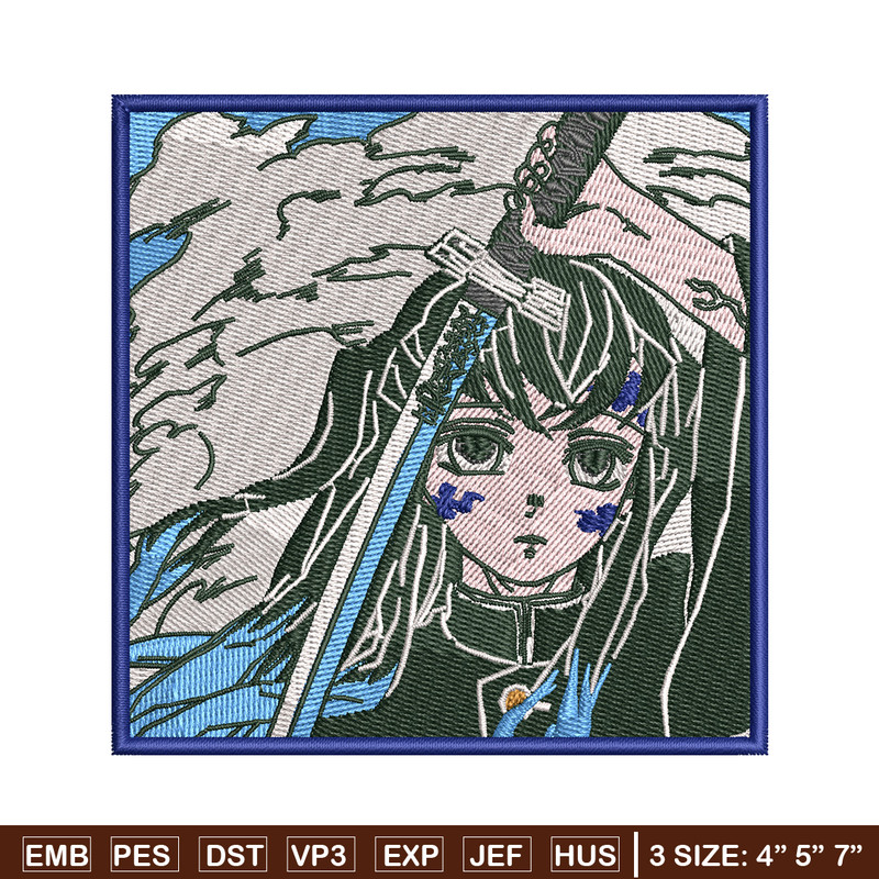 Muichiro embroidery design, Muichiro embroidery, Embroidery shirt, Embroidery file, Anime design, Digital download.jpg