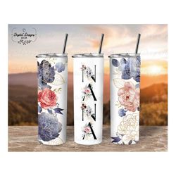 nana tumbler, floral nana 20 oz skinny tumbler sublimation, family tumbler wrap gift for grandma, nana christmas gifts f