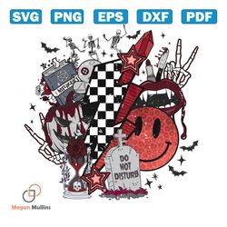 retro horror halloween dancing skeleton lighting bolth png