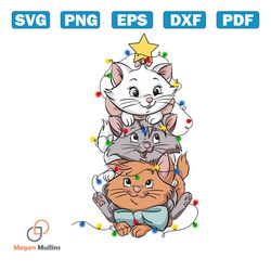 disney cute marie aristocats christmas lights png download