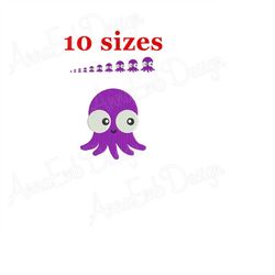 octopus embroidery design. octopus silhouette. octopus mini embroidery design. octopus design. animal embroidery. machin