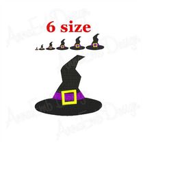 witch hat embroidery design. witch hat mini embroidery. witch hat design. halloween witch hat design. machine embroidery