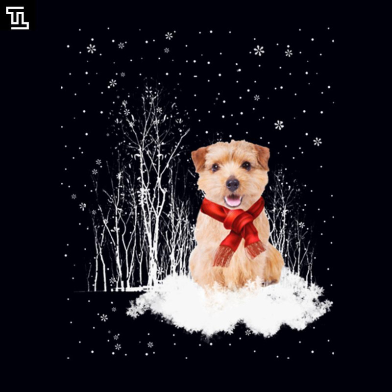 TT1133-NORFOLK TERRIER Dog Christmas Happy Holidays Season, Christmas PNG Download.jpg