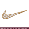 Nike brown embroidery design, Nike embroidery, Nike design, Embroidery shirt, Embroidery file, Digital download.jpg
