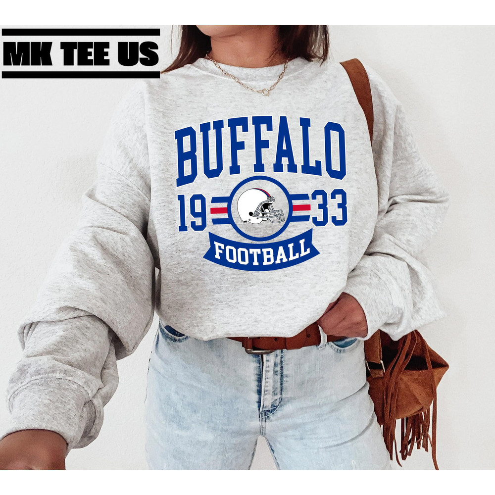 Buffalo Football Sweatshirt Vintage Style Buffalo Football Crewneck Football Sweatshirt Buffalo Sweatshirt.jpg