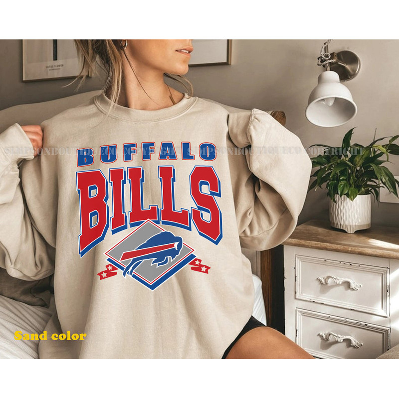 Vintage Buffalo Bills Football Crewneck Sweatshirt, Bills Football Shirts Unisex, Buffalo New York, Buffalo Fan Gift.jpg