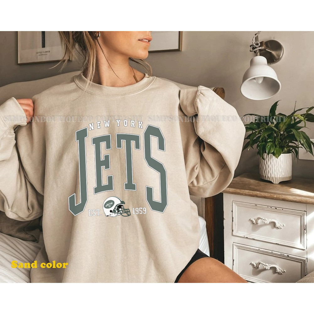 Vintage Jets Football Sweatshirt, NY Jets Shirt Retro Crewneck, New York Vintage 90s Graphic Tee Gift For Fan Unisex.jpg