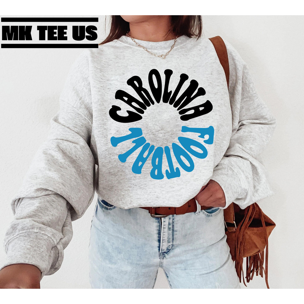 Carolina Panthers Crewneck, Panthers Sweatshirt, Vintage Carolina Football Crewneck Sweatshirt, Carolina Football T-Shirt.jpg
