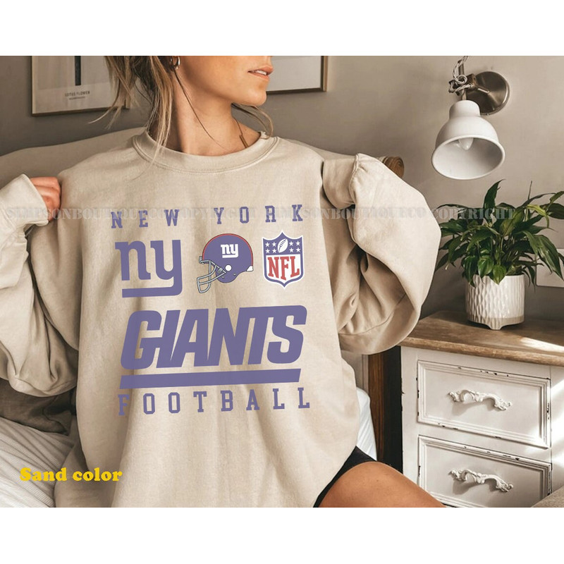 Vintage Giants Football Sweatshirt, Shirt Retro Style 90s NY Giants Unisex Crewneck, New York Giants Tee Gift For Football Fan.jpg