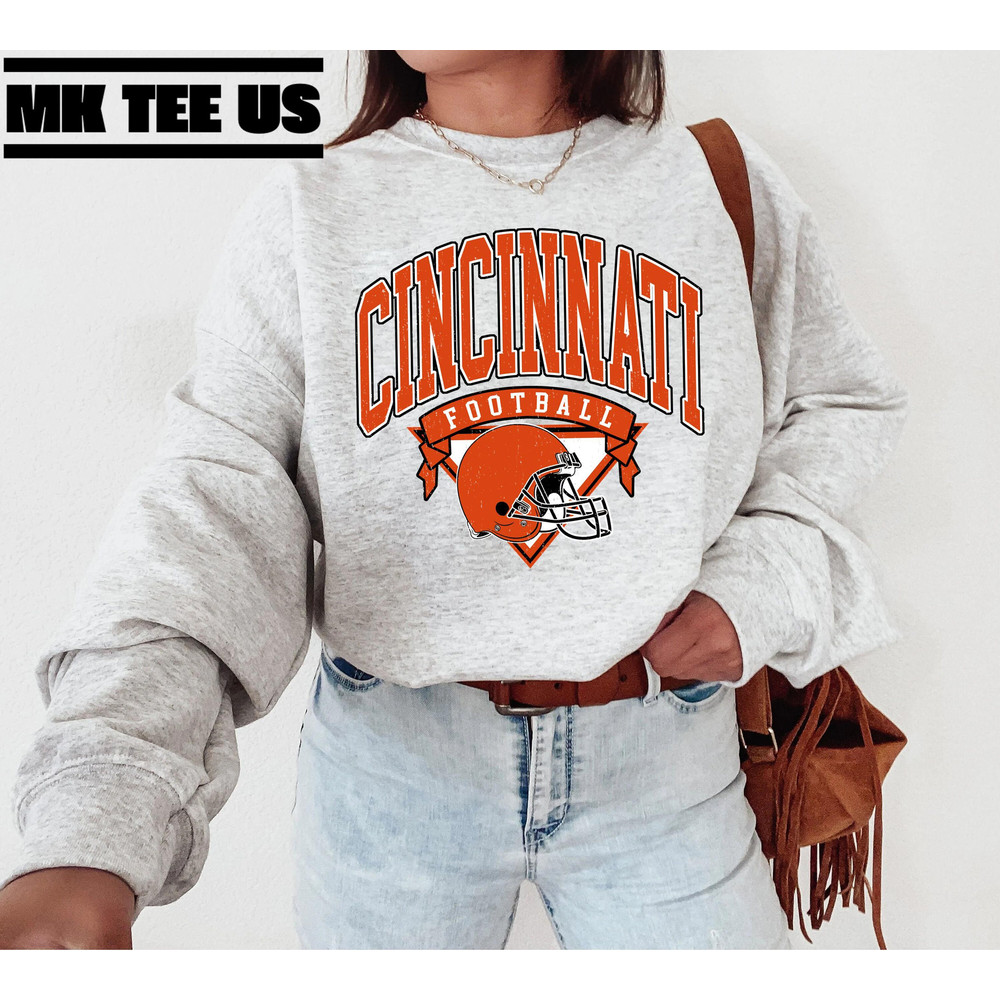 Cincinnati Football Sweatshirt Vintage Style Cincinnati Football Sweatshirt Cincinnati Sweatshirt Sunday Football Sweatshirt.jpg