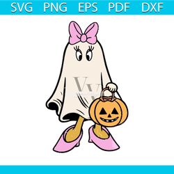 daisy ghost halloween svg png, retro daisy, spooky season svg, daisy scary halloween svg, halloween pumpkin svg png, dai