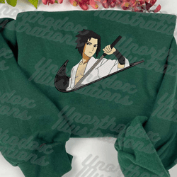 nike x sasuke embroidered sweatshirts, nike sweater, nike sweatshirts, nike embroidered sweater/hoodies, swoosh shirt, naruto shirts