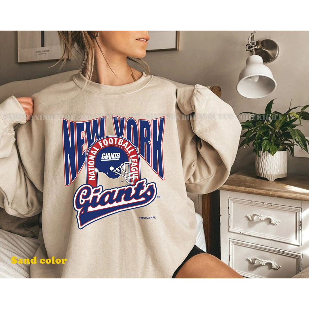 Vintage NY Giants Football Sweatshirt, New York Football Shirt Retro Style 90s  Unisex Crewneck, Graphic Tee Gift For Football Fan Sport.jpg