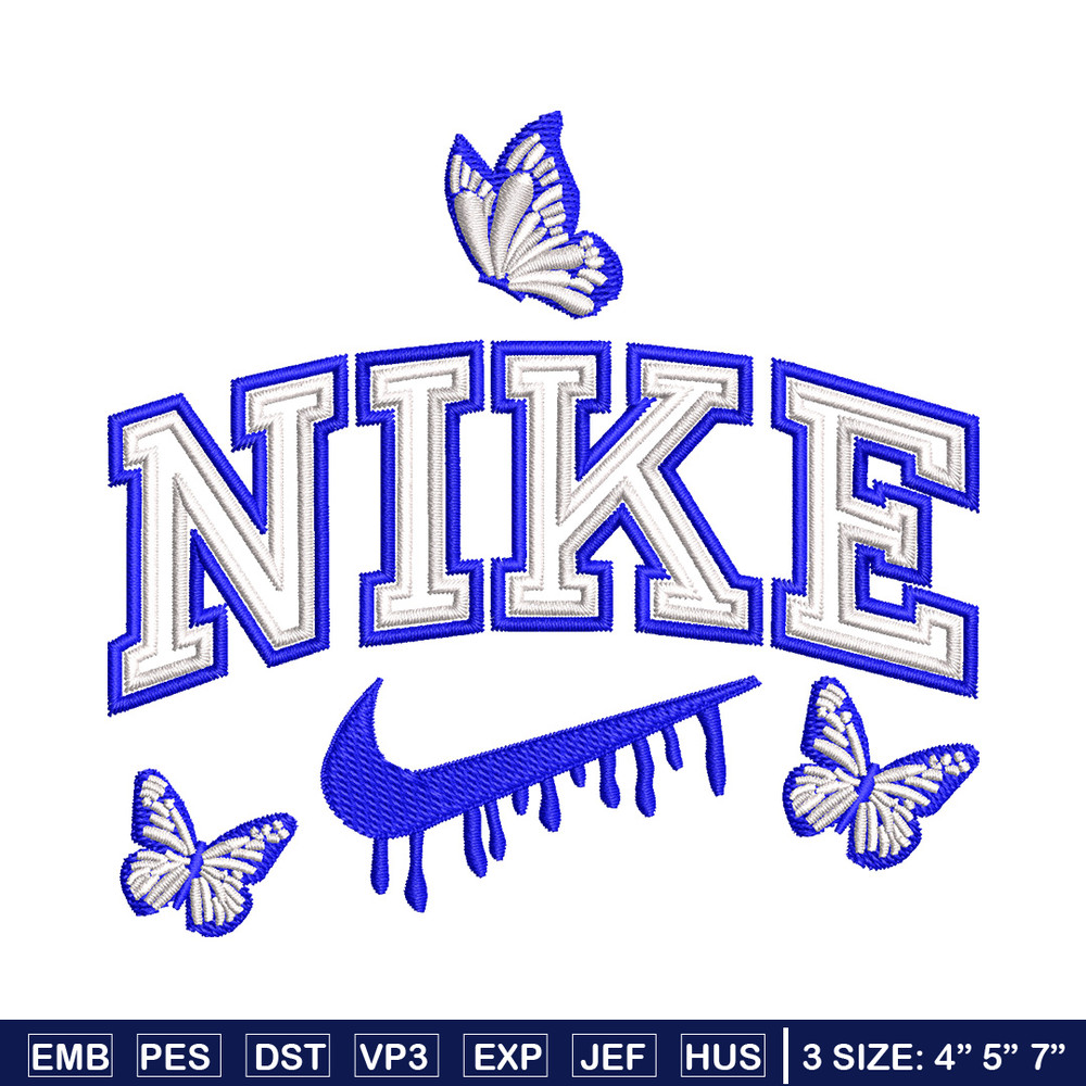 Nike butterfly embroidery design, Butterfly embroidery, Nike design,Embroidery file,Embroidery shirt,Digital download.jpg